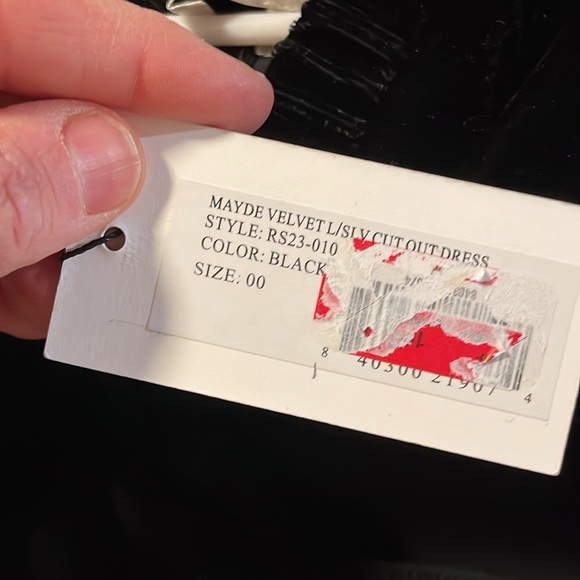 SEA Elegant Black Evening Dress - Picture 5 of 9